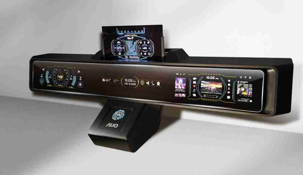 赏金国际Micro LED沉浸式车舱显示方案结合 可卷式、、可伸缩的Micro LED应用并可呈现不同的质感纹路，，，展现人性化设计